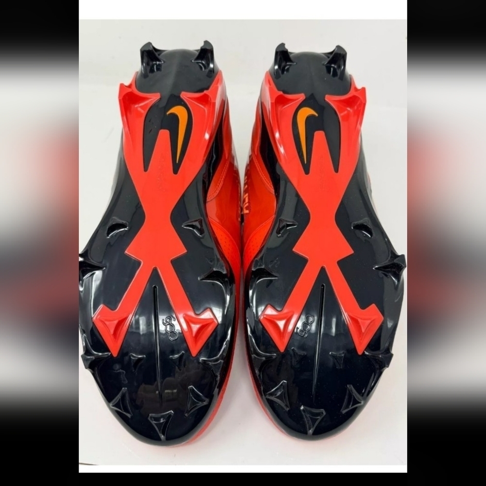 NEW Nike Alpha Menace 4 Shark NRG Orange Mens Size 12 Football Cleats FQ4536 600 - Picture 3 of 4